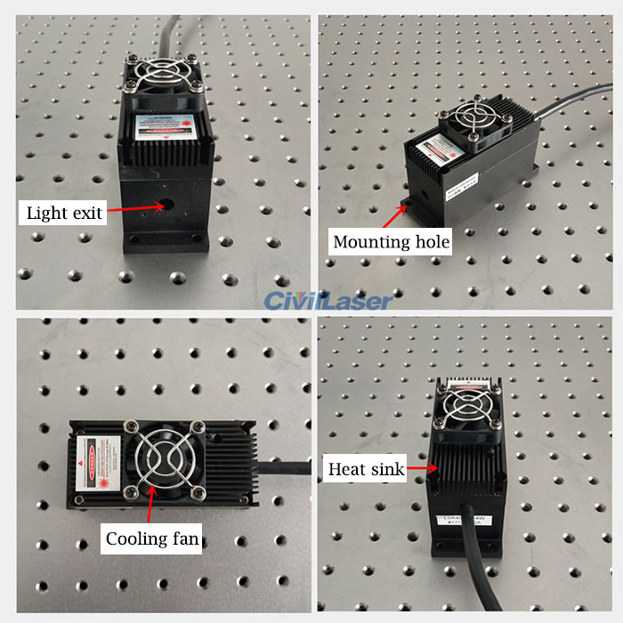 457nm blue semiconductor laser